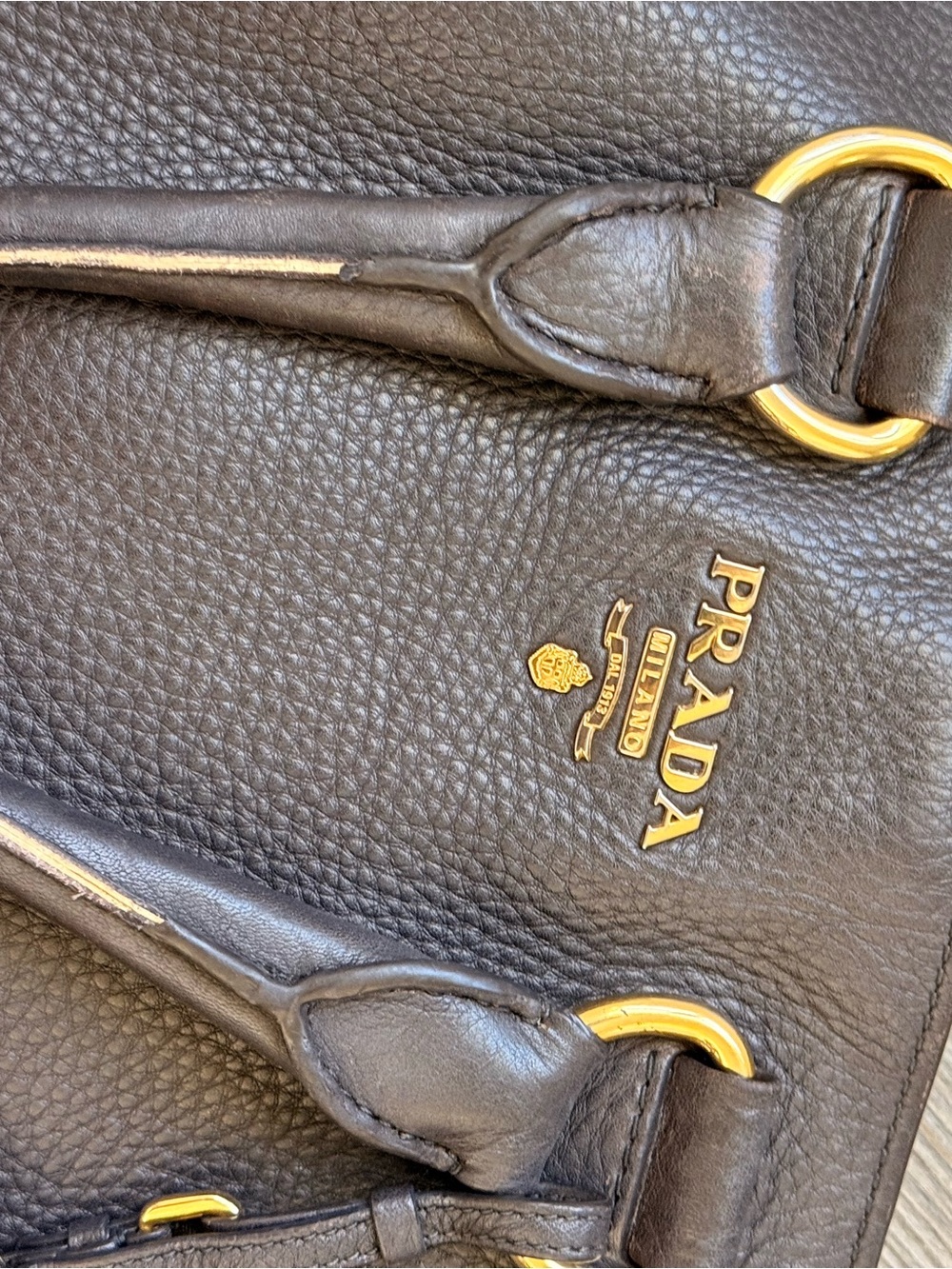 Prada Vitello Daino Large Shopping Tote, model BN1713 - Picture 5 of 8
